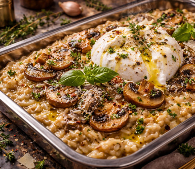 Mushroom_Truffle_Risotto_Burrata